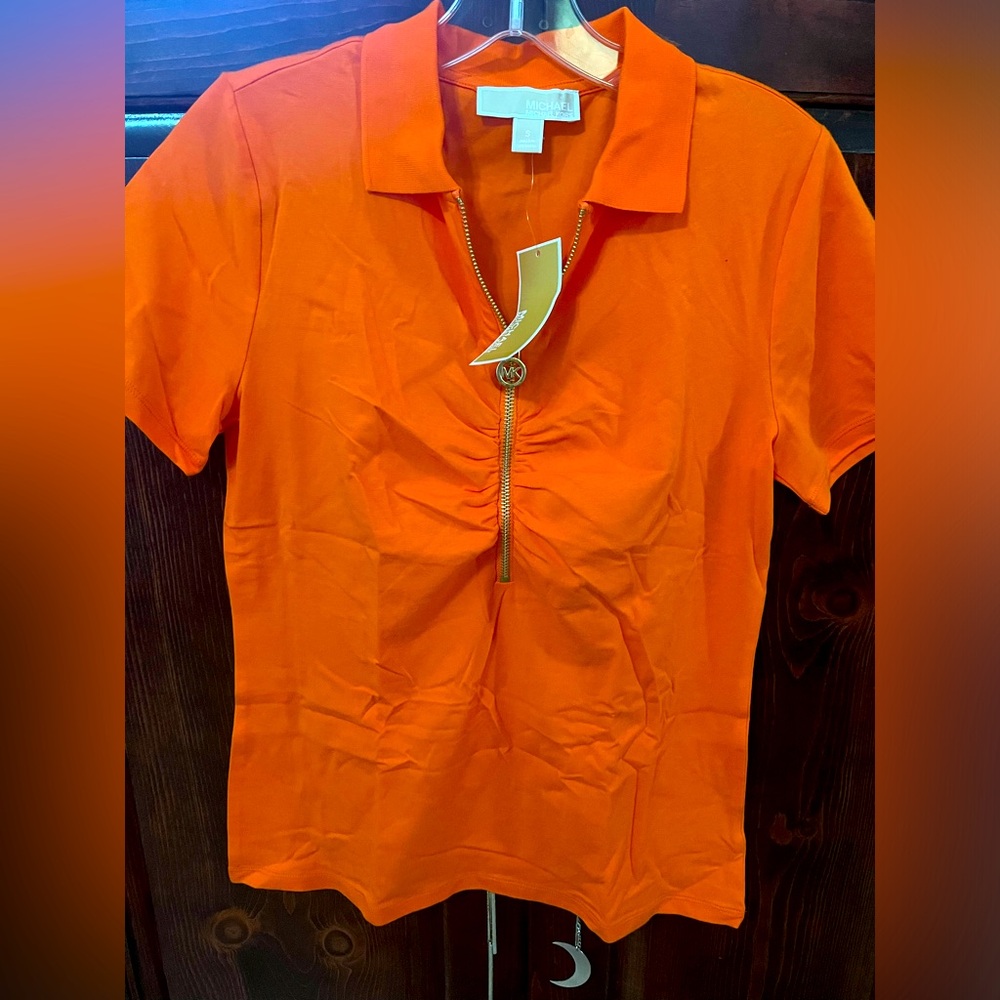 Michael kors collard short sleeve